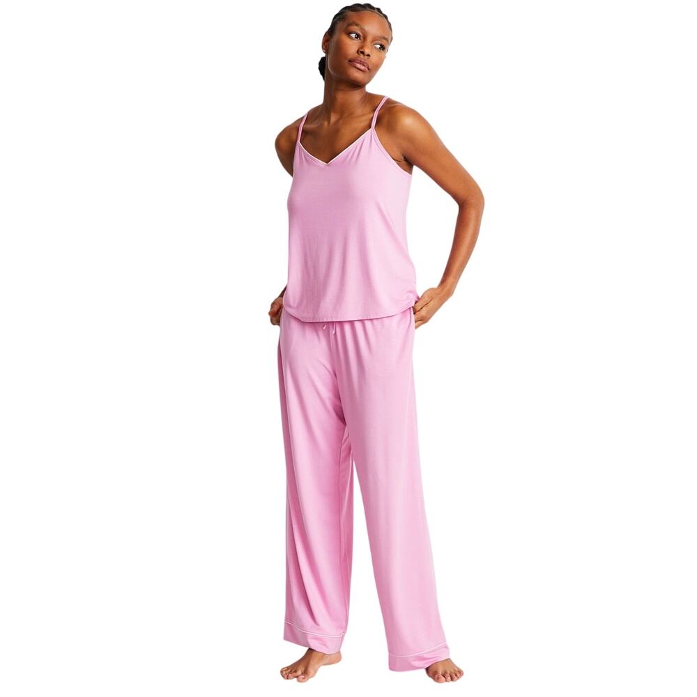 State of Day Racerback Tank Pajama Set, Pink, Modal Loungewear, Size XL, NWT